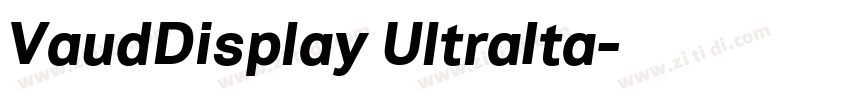 VaudDisplay UltraIta字体转换 VaudDisplay UltraIta字体转换
